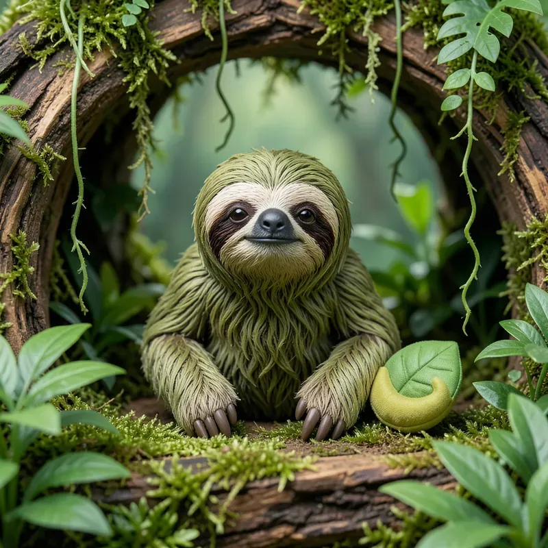 Macro Toy Jungle Scenes