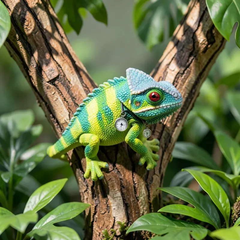 Macro Toy Jungle Scenes