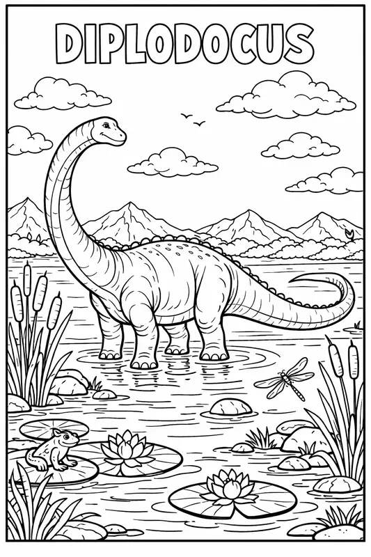 Dinosaur Coloring Book Pages
