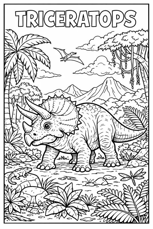 Dinosaur Coloring Book Pages