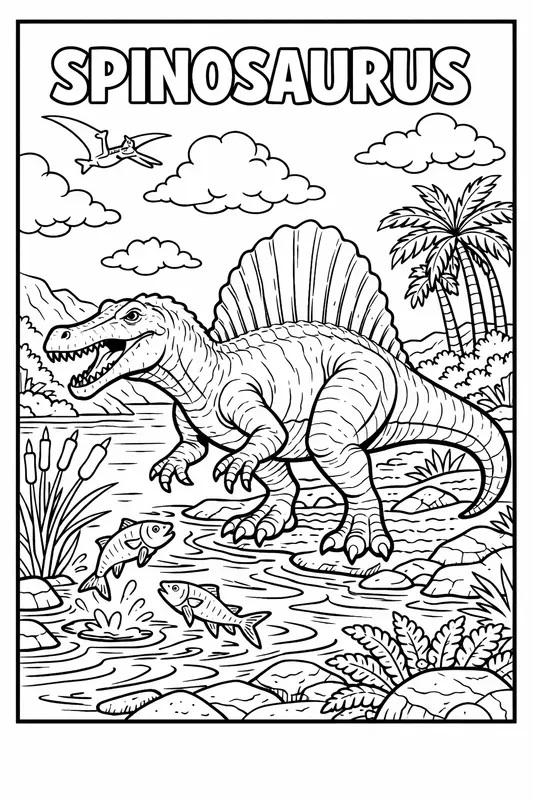 Dinosaur Coloring Book Pages