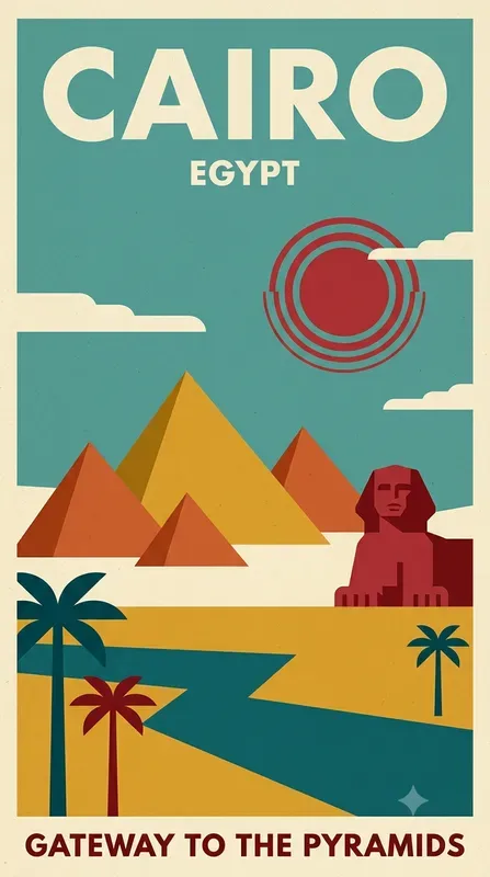 Retro Minimalist Vintage Travel Posters