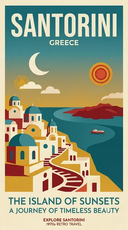 Retro Minimalist Vintage Travel Posters