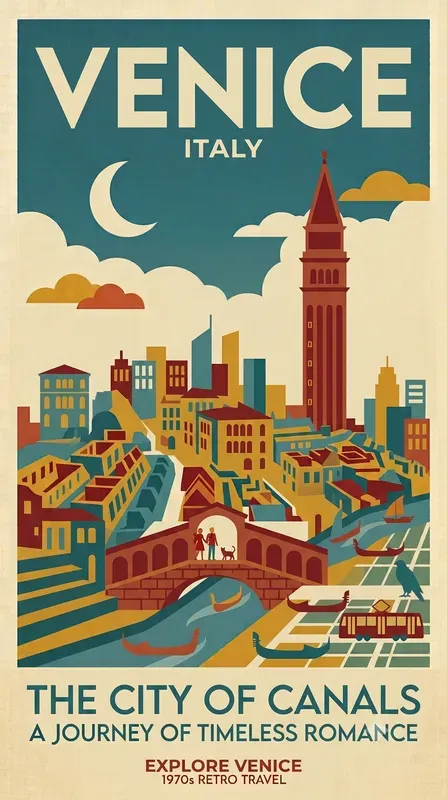 Retro Minimalist Vintage Travel Posters
