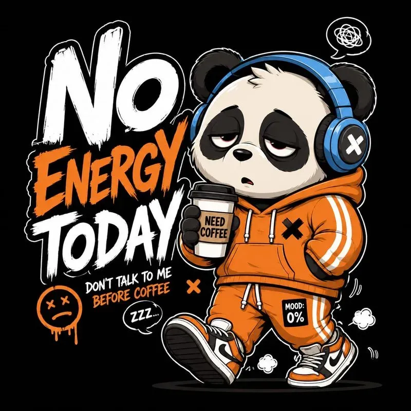 No Energy Today Mascot Tshirts