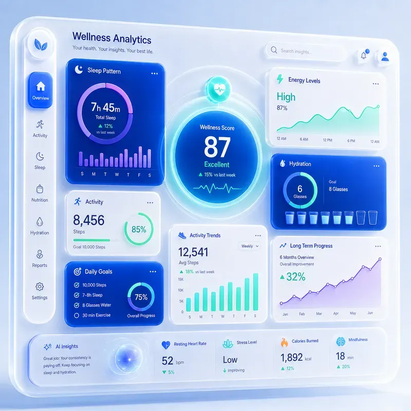 Premium 3D Healthcare Dashboard UIs