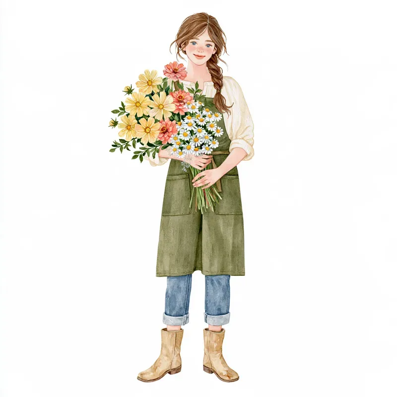 Farmers Market Editorial Watercolors