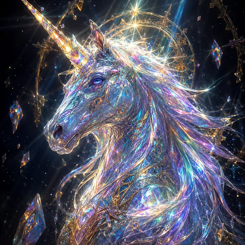 Glowing Crystal Energy Animals