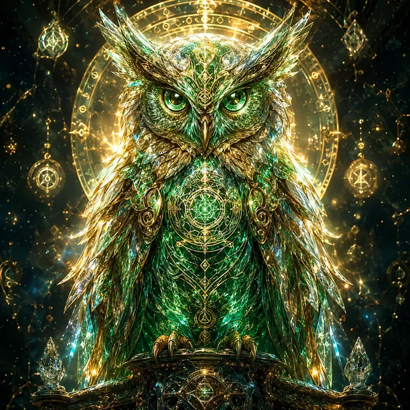 Glowing Crystal Energy Animals