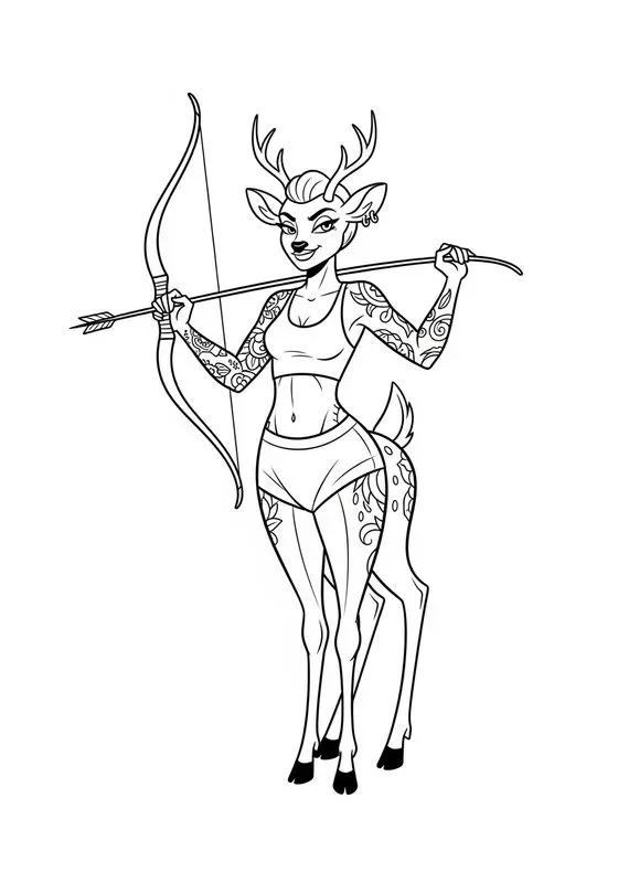 Sassy Toon Line Art