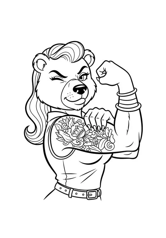 Sassy Toon Line Art