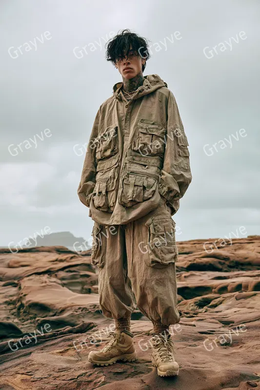 Cinematic Gorpcore Streetwear