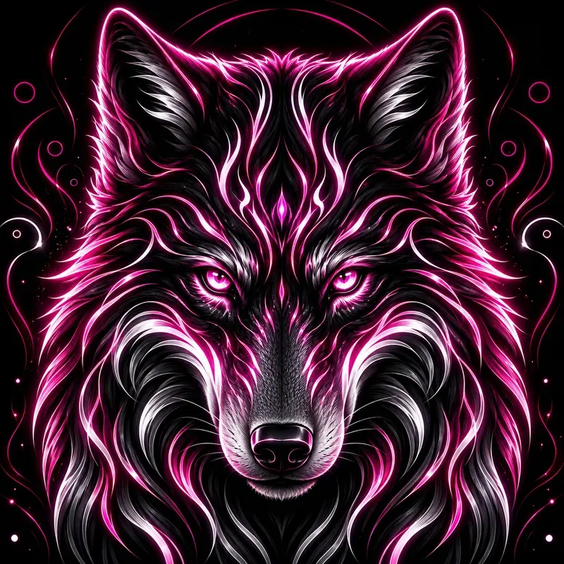 Hot Pink Neon Animal Illusion Collections