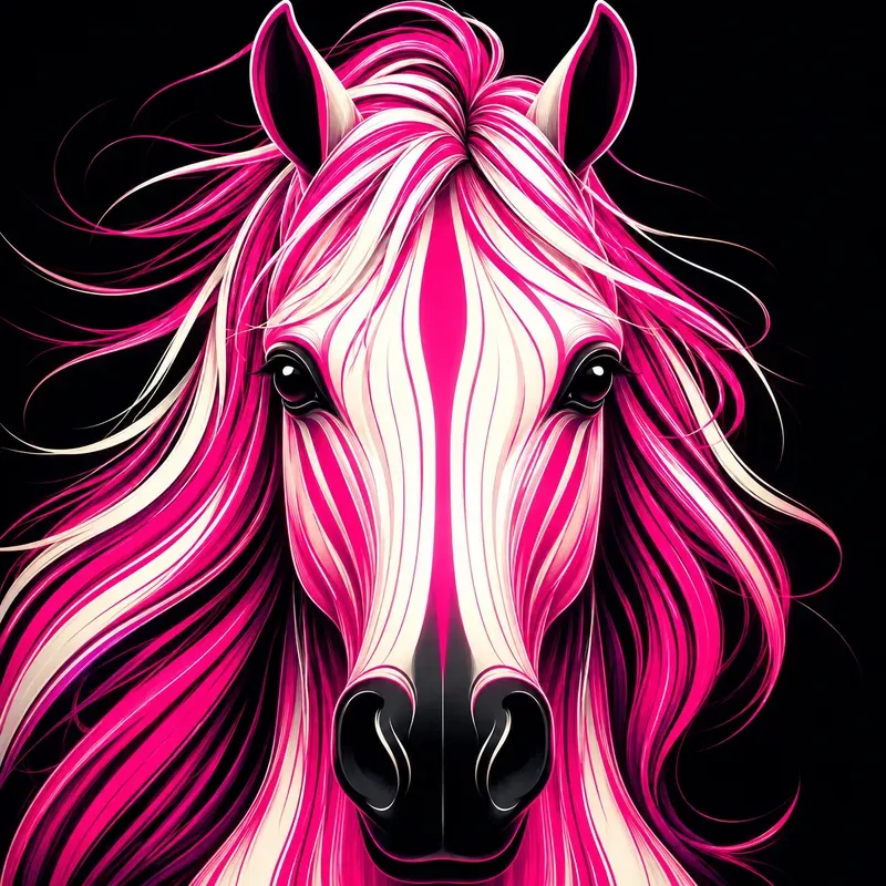 Hot Pink Neon Animal Illusion Collections