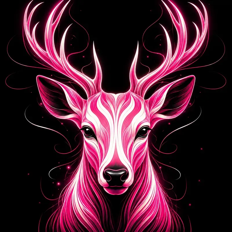 Hot Pink Neon Animal Illusion Collections