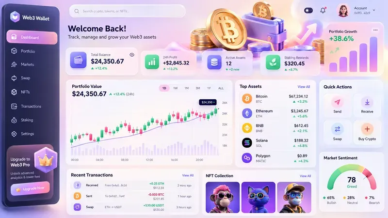 3D UIux Dashboard Generator