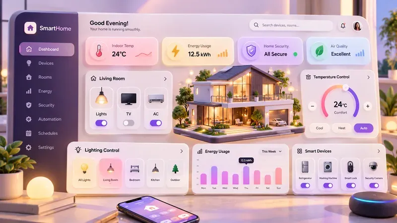 3D UIux Dashboard Generator
