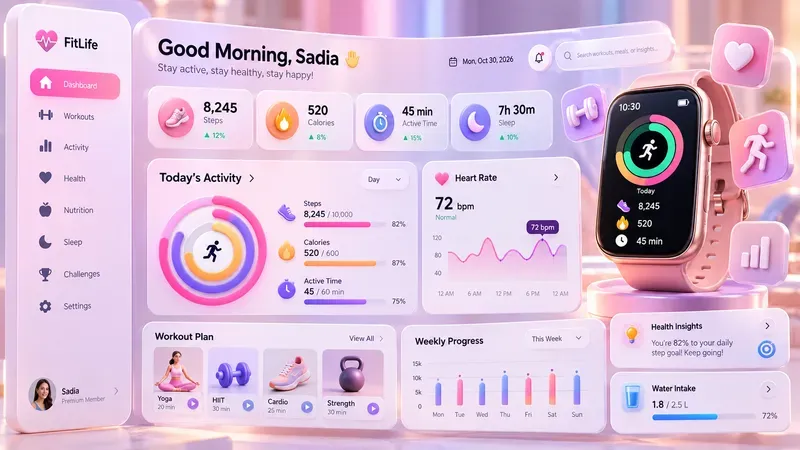 3D UIux Dashboard Generator