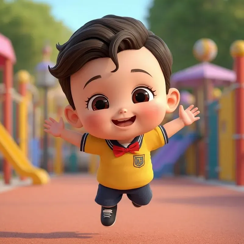 Adorable School Kid 3D Generator