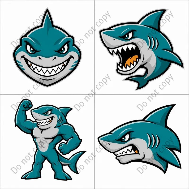 Cartoon Animal Mascot Logo Sheets