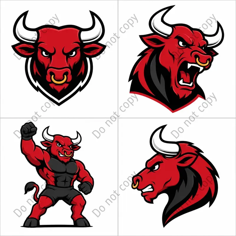 Cartoon Animal Mascot Logo Sheets