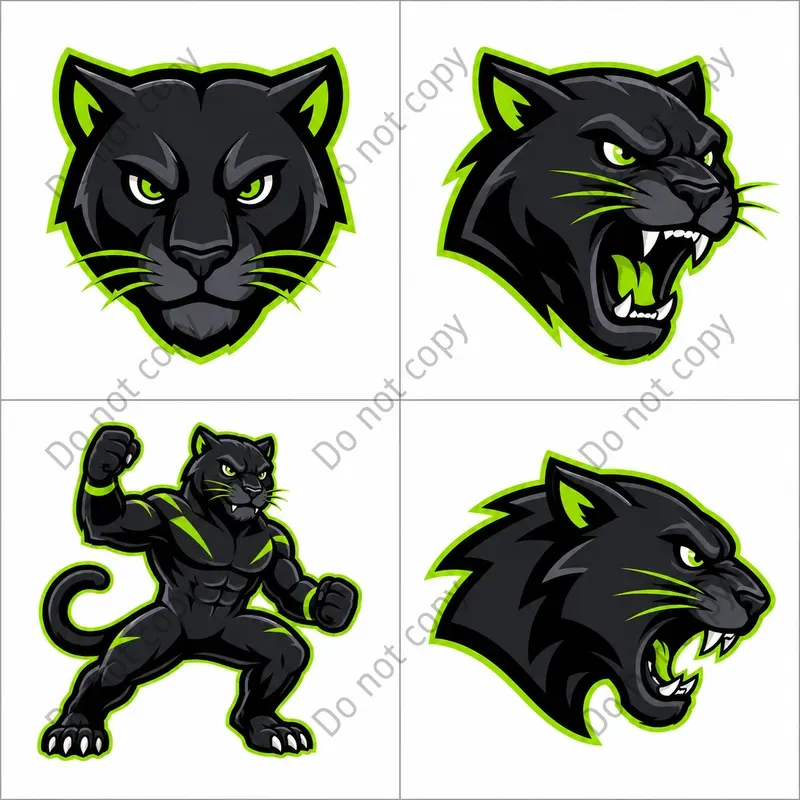 Cartoon Animal Mascot Logo Sheets