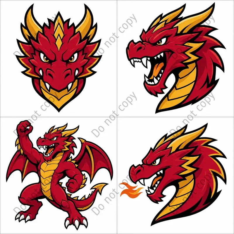 Cartoon Animal Mascot Logo Sheets
