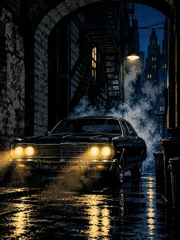 Dark Noir Comic Illustrations