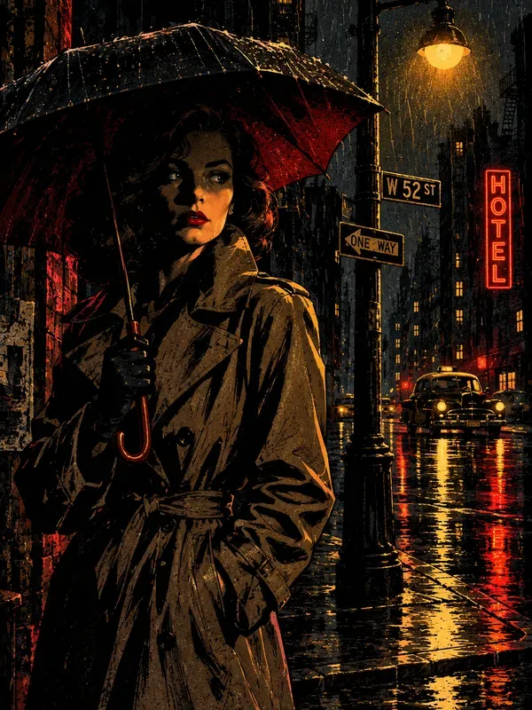 Dark Noir Comic Illustrations