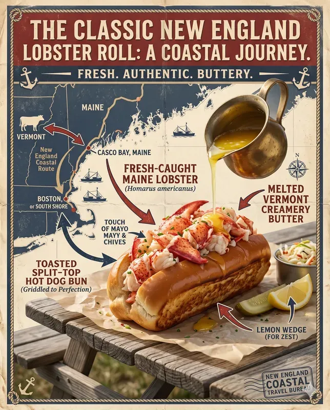 Coastal Seafood Travel Infographics