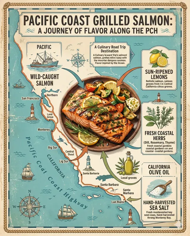 Coastal Seafood Travel Infographics