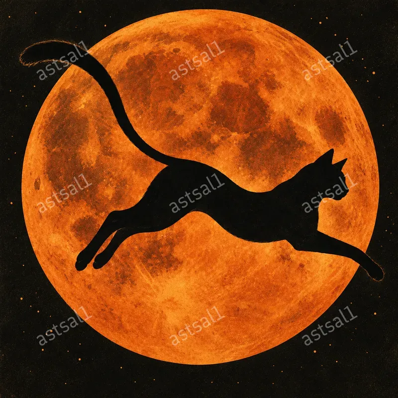 Giant Moon Silhouettes