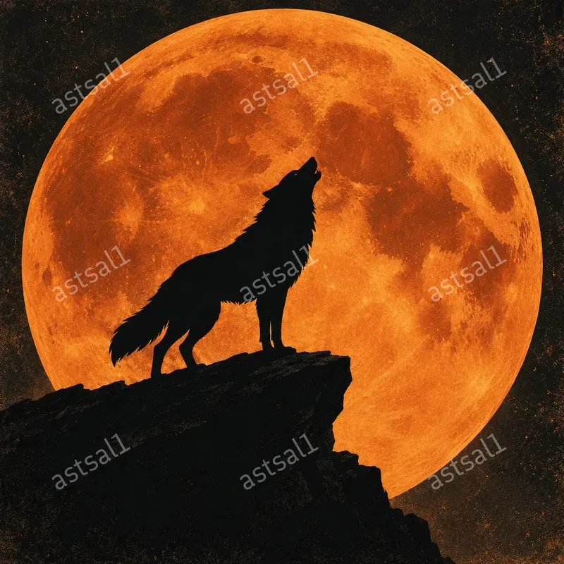 Giant Moon Silhouettes