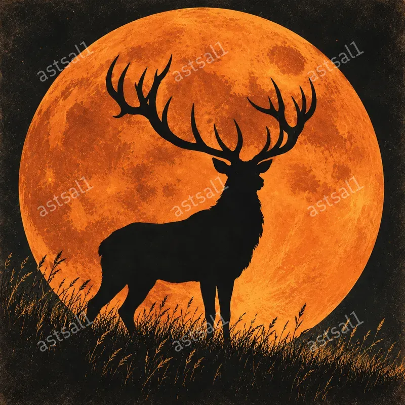 Giant Moon Silhouettes