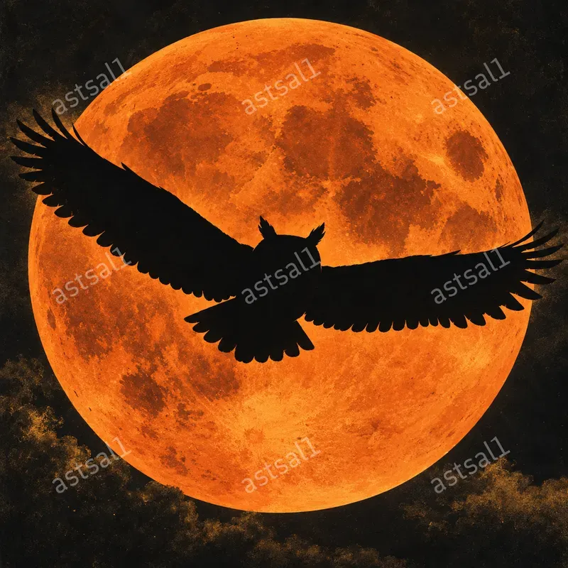 Giant Moon Silhouettes