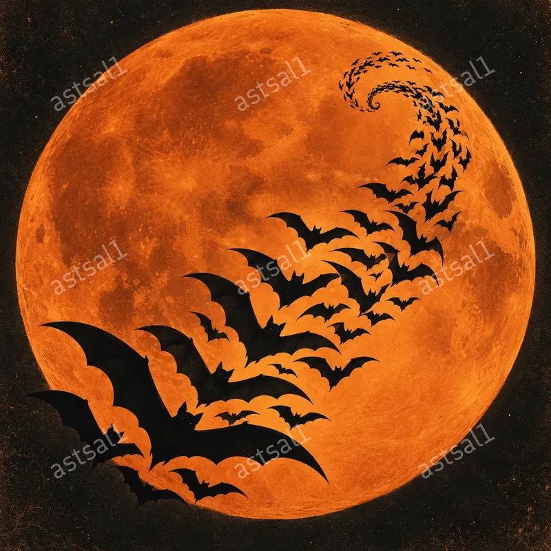 Giant Moon Silhouettes