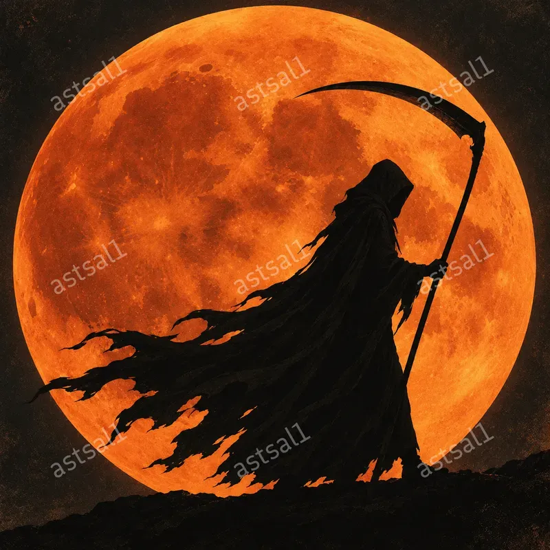 Giant Moon Silhouettes