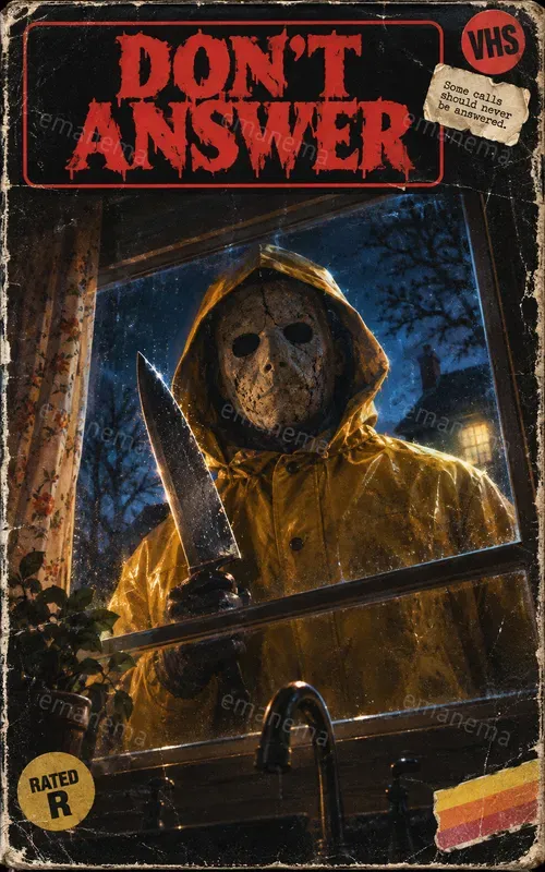 Vintage 80s Horror VHS Cover Art