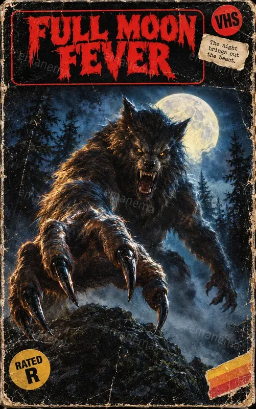 Vintage 80s Horror VHS Cover Art