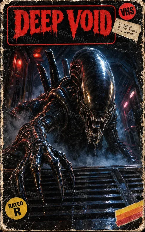 Vintage 80s Horror VHS Cover Art