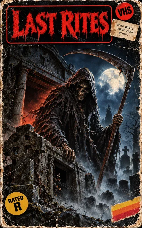Vintage 80s Horror VHS Cover Art