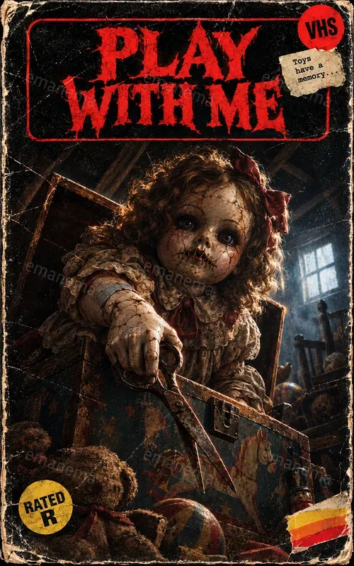 Vintage 80s Horror VHS Cover Art