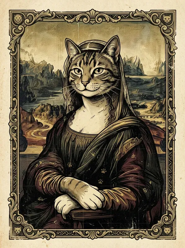 Cat Masterpiece Art Parodies