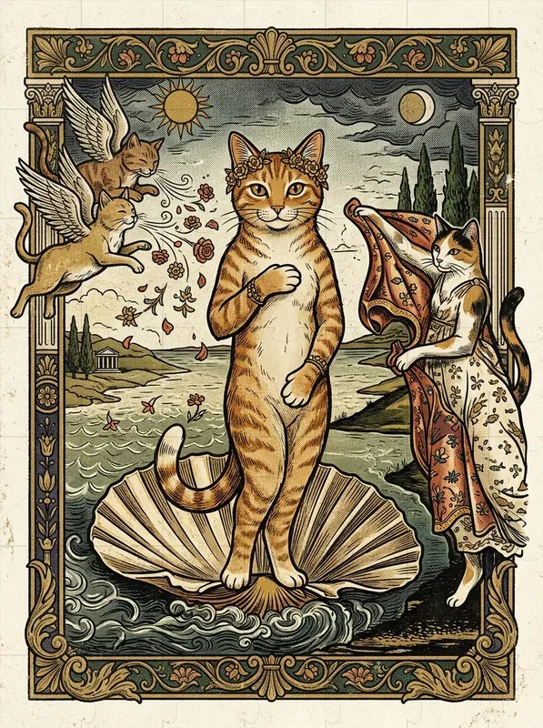 Cat Masterpiece Art Parodies