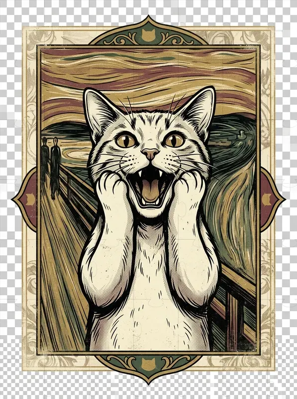 Cat Masterpiece Art Parodies