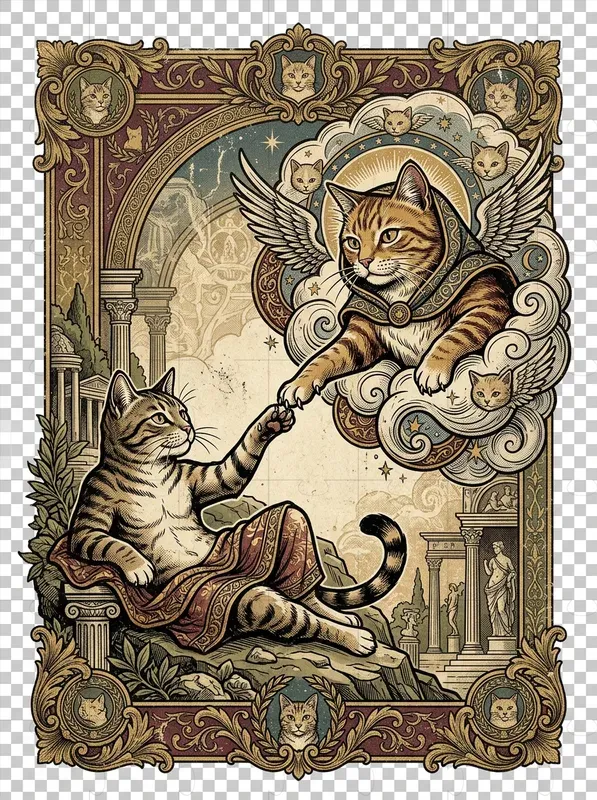 Cat Masterpiece Art Parodies