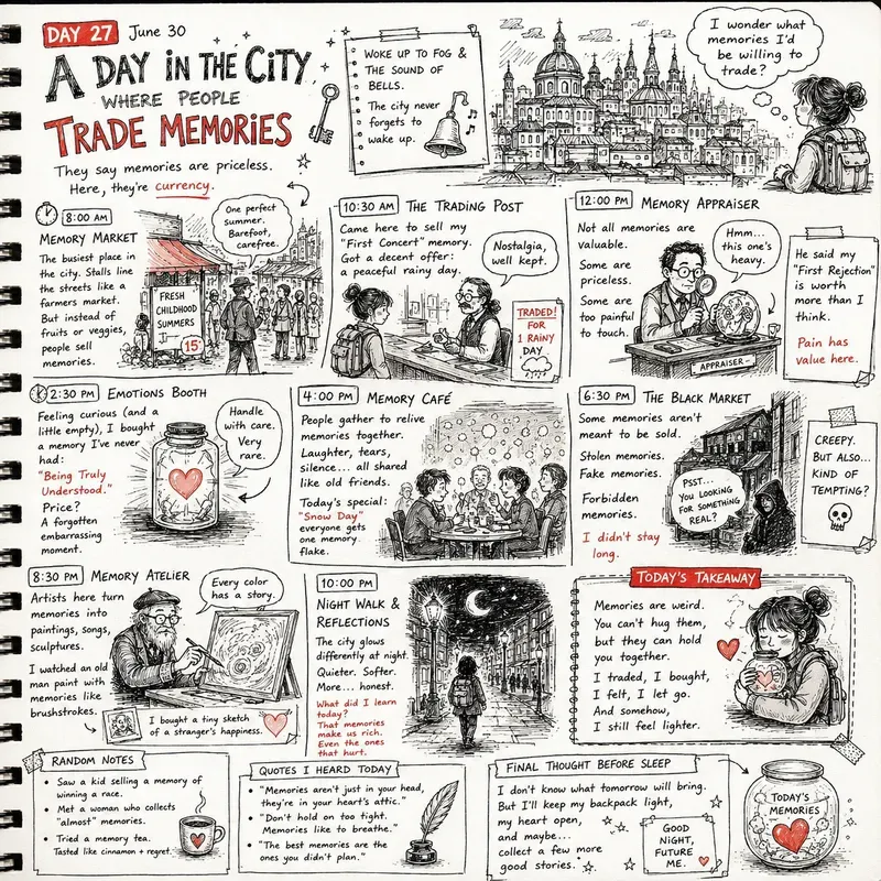 Handdrawn Story Journal Generator