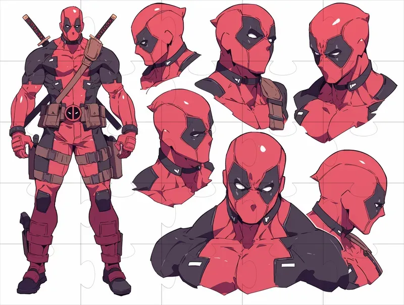 Anime Character Concept Art Sheets