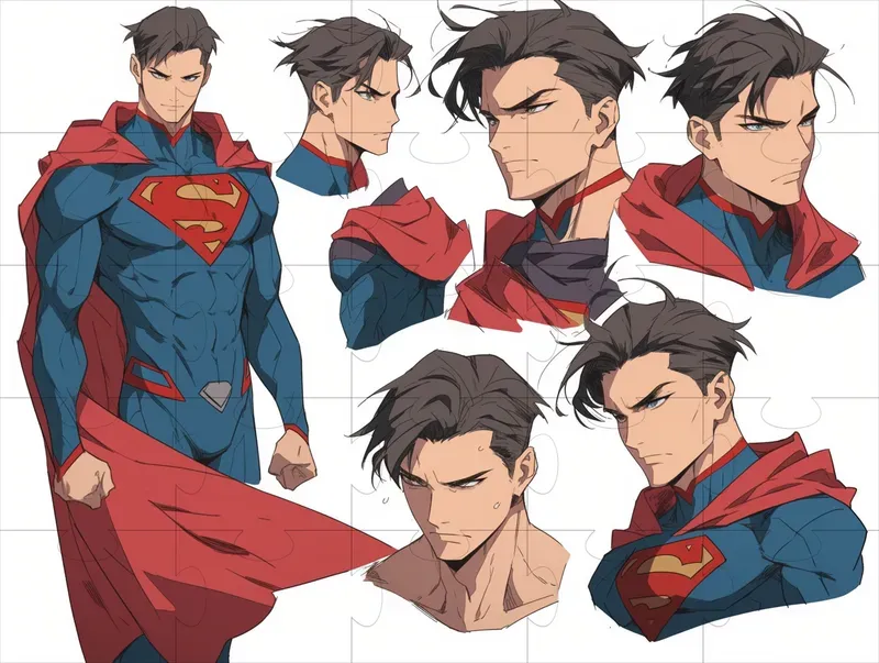 Anime Character Concept Art Sheets