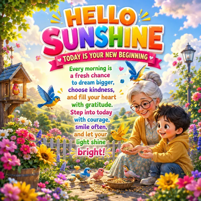 Wholesome Greeting Poster Generator